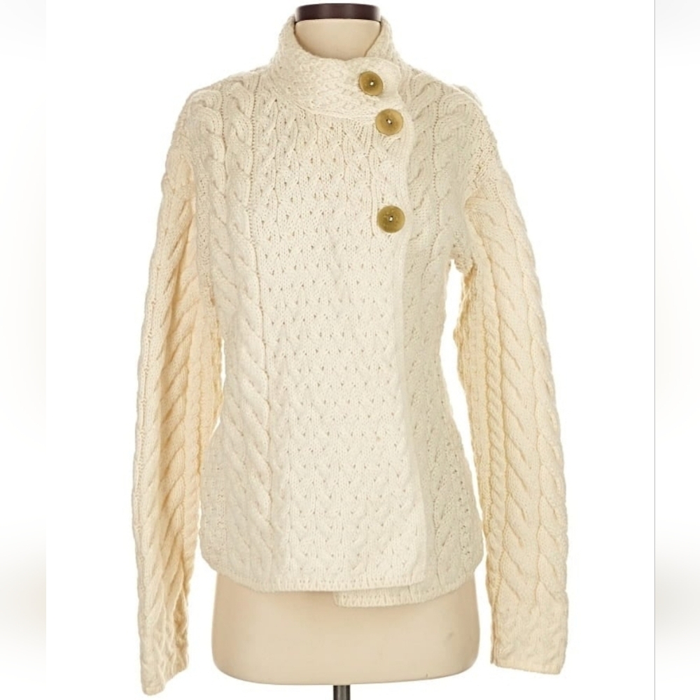 Shannon Woolen Mills‎ Sweater Women Small Beige